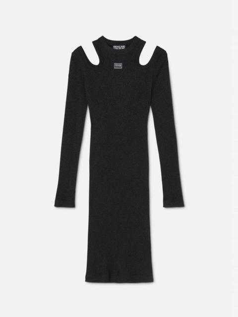 Logo Cut-Out Midi Dress