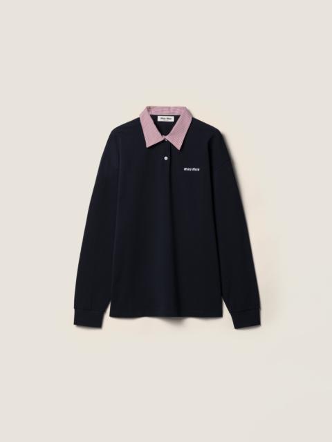 Miu Miu Cotton piqué polo shirt