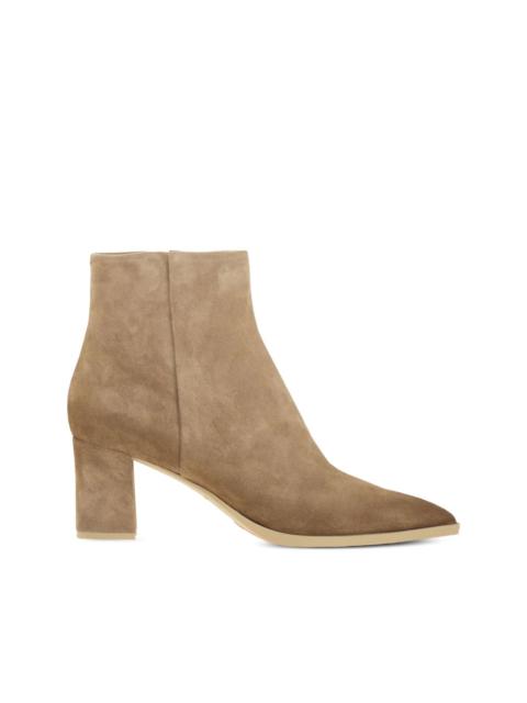 Santoni 65mm suede ankle boots
