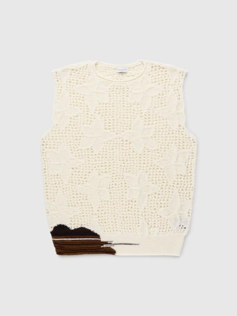 Dries van Noten – Meddo Knit Sweater Vest Ecru