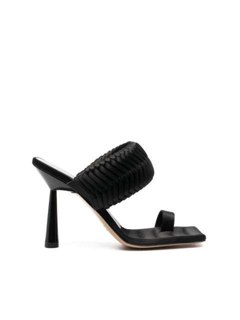 GIABORGHINI 115mm leather heeled sandals