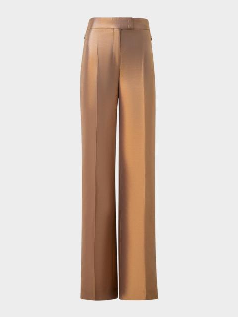 AKRIS Fior Lurex Wide Leg Pants