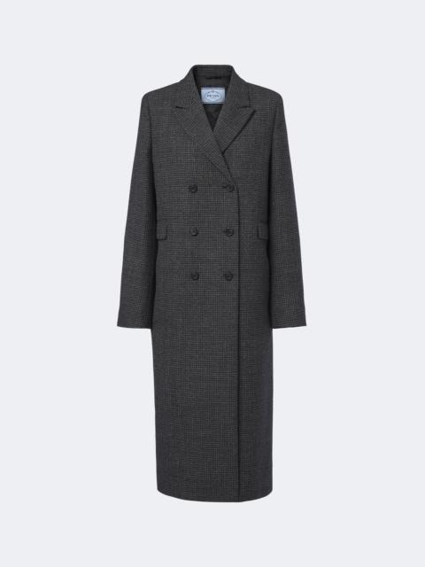 Prada Checked virgin wool coat