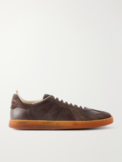 OFFICINE CREATIVE Militia 002 Suede-Trimmed Leather Sneakers