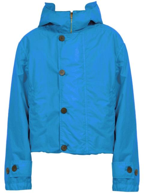 FERRAGAMO hooded buttoned lightweight jacket
