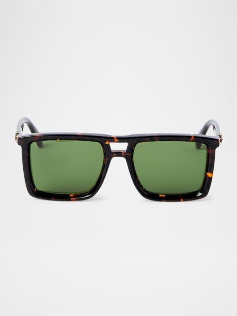 Off-White Men's Stratford Acetate Square Sunglasses