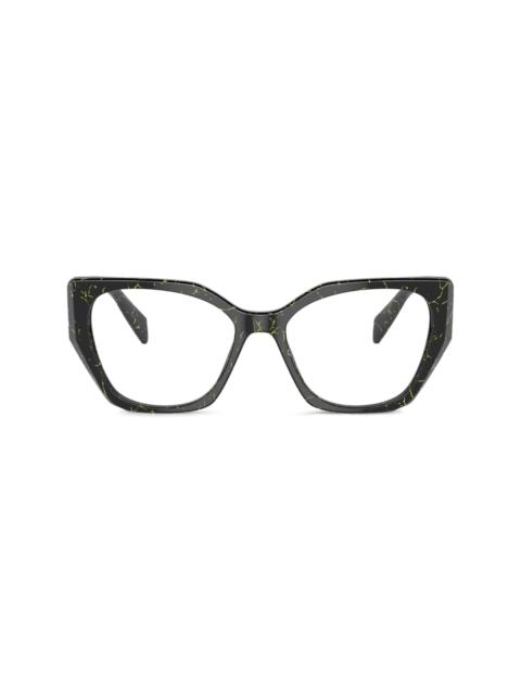 Prada geometric frame glasses