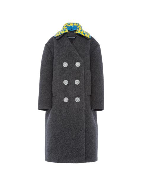 Prada Double-breasted double broadcloth coat