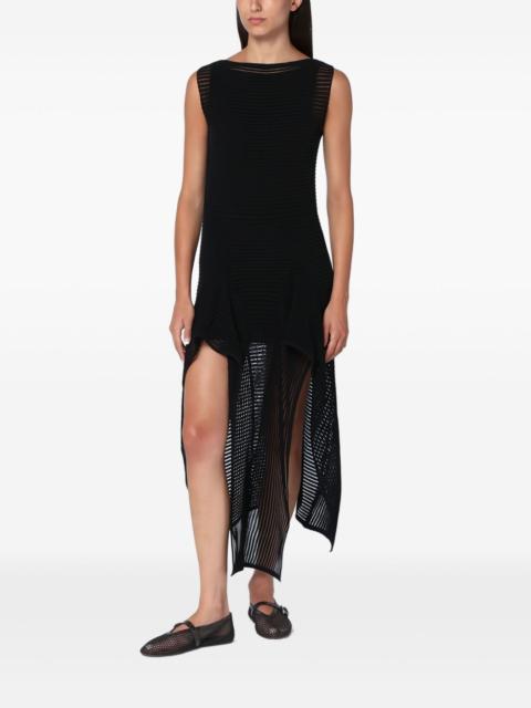 Alaïa ribbed-knit split midi dress
