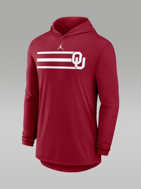 Jordan Oklahoma Primetime Pattern Men's Jordan Brand Dri-FIT College Long-Sleeve Hooded T-Shirt