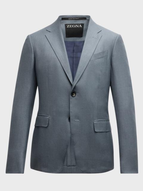 ZEGNA Men's Cashmere-Blend Twill Sport Coat