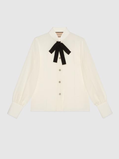 Silk crêpe de chine shirt