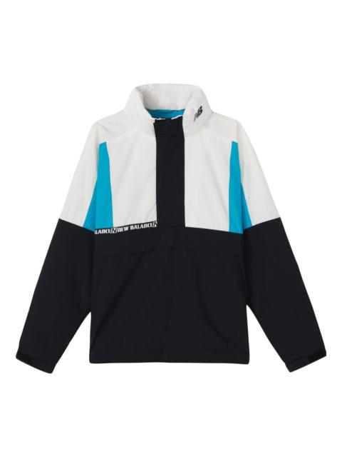 New Balance Vintage Colorblock Jacket 'White Black Blue' NAA13023-TBL