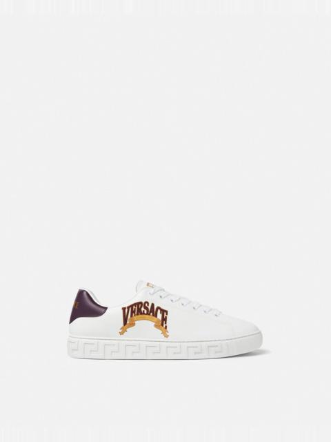 VERSACE Acanthus Varsity Greca Sneakers