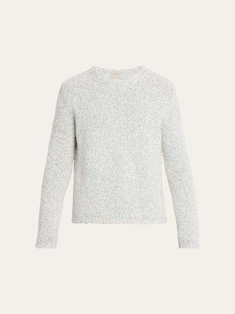 massimo alba Men's Nicol Melange Knit Crewneck Sweater