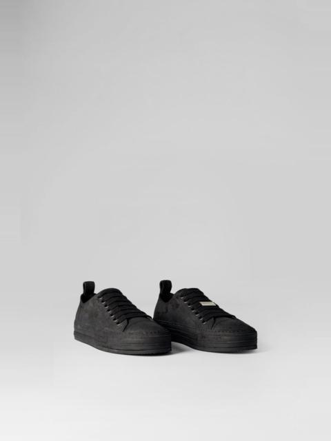 Ann Demeulemeester Gert Low Top Sneakers Crosta Painted Black