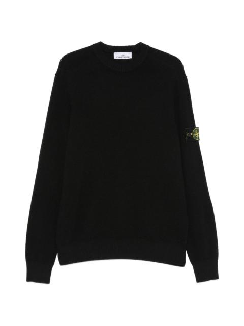 Stone Island Stone Island Logo-patch Ribbed-trim Sweater