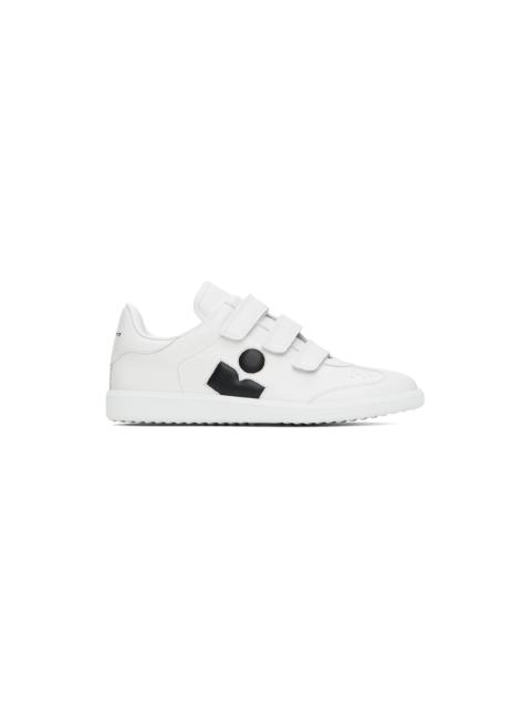 White Bethy Logo Leather Sneakers