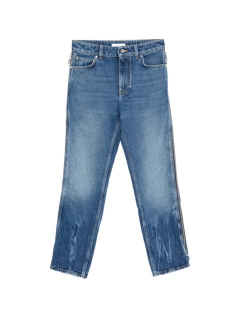 rabanne zip-detail cropped jeans
