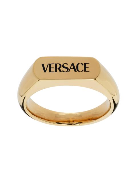 VERSACE 'Versace' Logo Ring