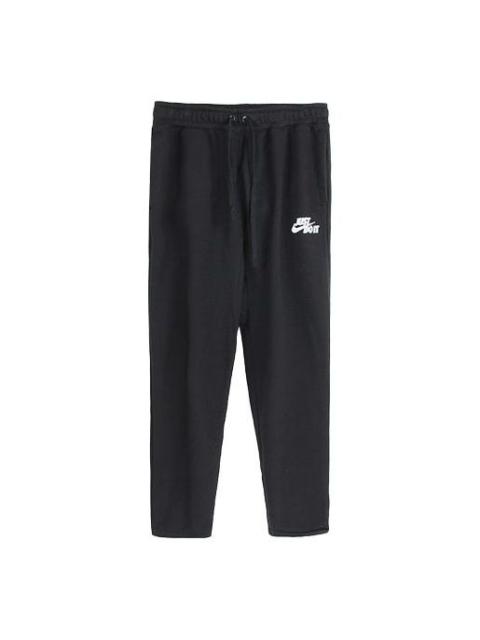 Nike Straight Casual Drawstring Sports Long Pants Black AJ2330-010