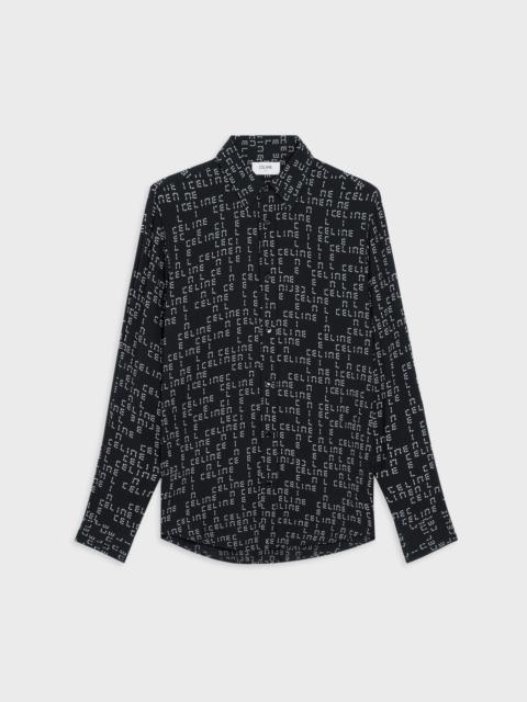 CELINE LOOSE SHIRT IN PRINTED VISCOSE