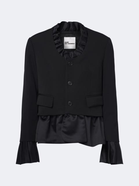 Noir Kei Ninomiya Ruffled peplum wool jacket