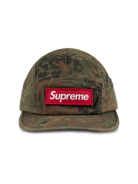 Supreme Washed Satin Camo Camp Cap Woodland Camo