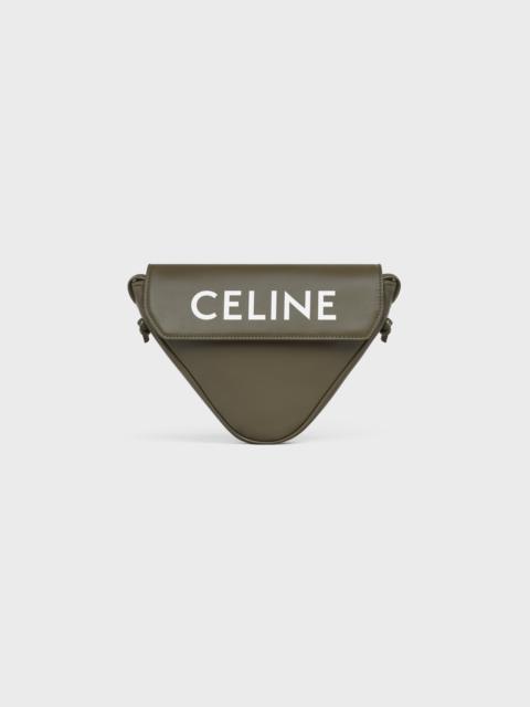 CELINE triangle bag in Smooth calfskin with Celine Print
