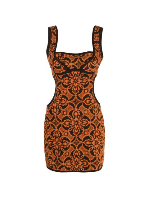Marine Serre Jersey Jacquard Towel Mini Dress | REVERSIBLE