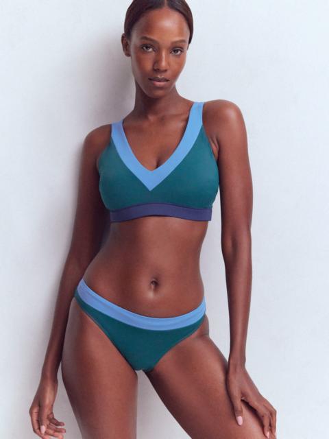 BODEN Campania Bikini Bottoms-Navy, Green, Blue Colourblock