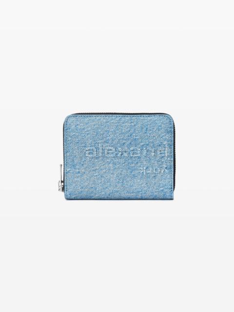 Alexander Wang compact goatskin wallet in trompe l'oeil