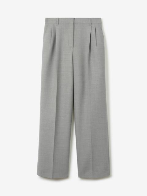 Burberry Wool Wide-leg Trousers