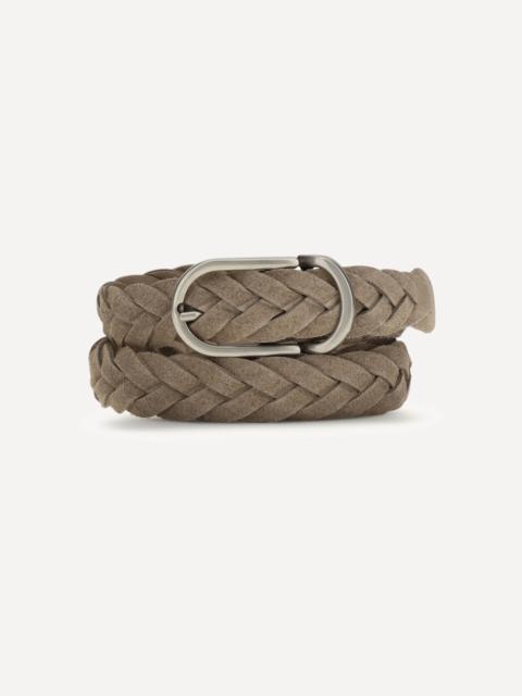 Brunello Cucinelli Leather belt braided design