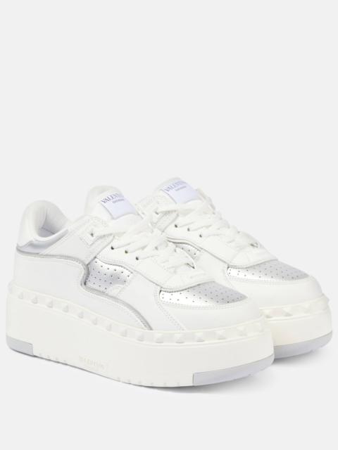 Valentino Freedots leather sneakers