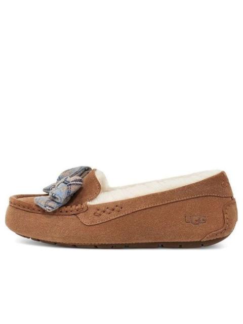 UGG (WMNS) UGG ANSLEY Plaid Bow 'Chestnut' 1127850-CHE