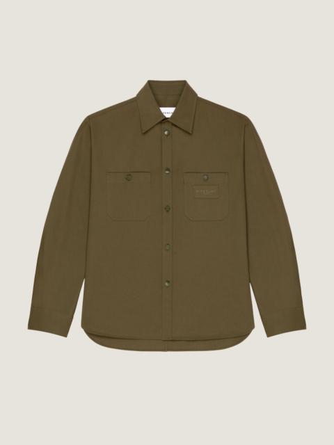 Givenchy COUTURE SEAM OVERSHIRT IN COTTON GIVENCHY PARIS PATCH
