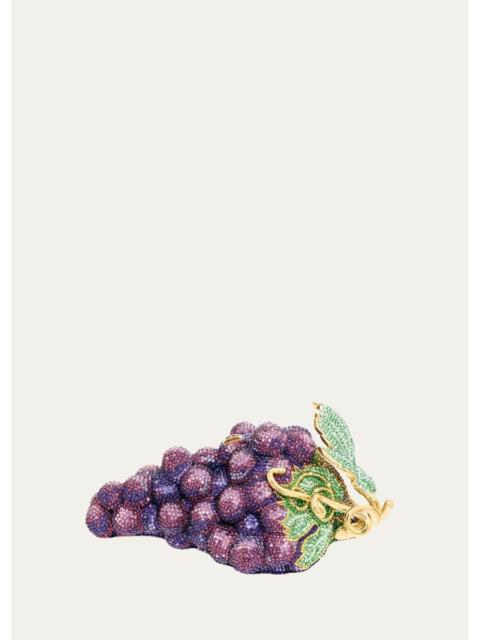 JUDITH LEIBER Crystal Grapes Clutch Bag