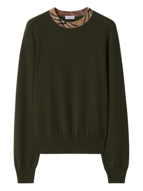 Burberry Vintage Check-trim jumper