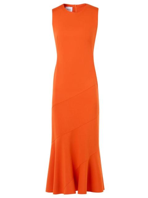 AKRIS Flared Panel Maxi Dress