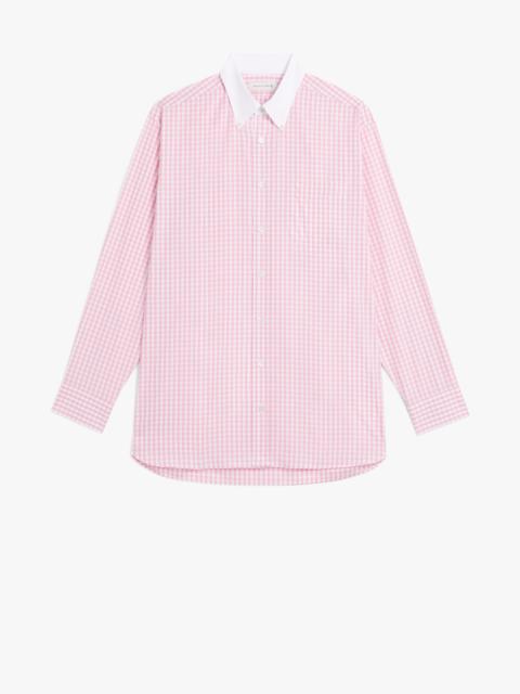 ROMA PINK CHECK BUTTON DOWN SHIRT | GSC-105