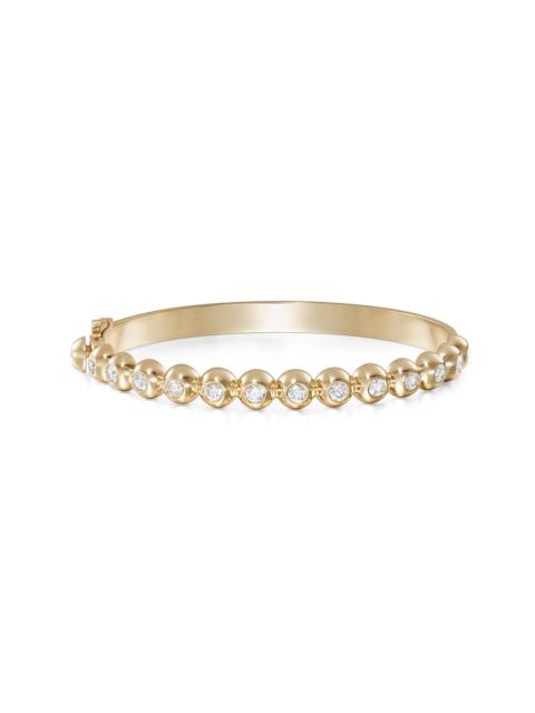 MELISSA KAYE Audrey Diamond Hinged Bangle Bracelet