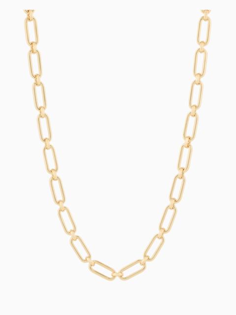 EMPORIO ARMANI EMPORIO ARMANI GOLD-TONE BRASS CHAIN NECKLACE