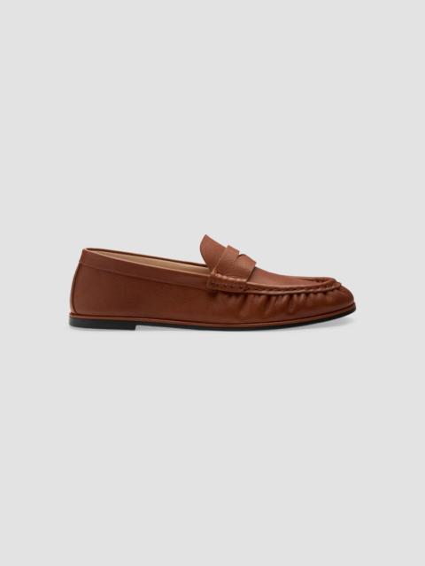 Stuart Weitzman Women's Spencer Leather Penny Loafers - Luxe Saddle