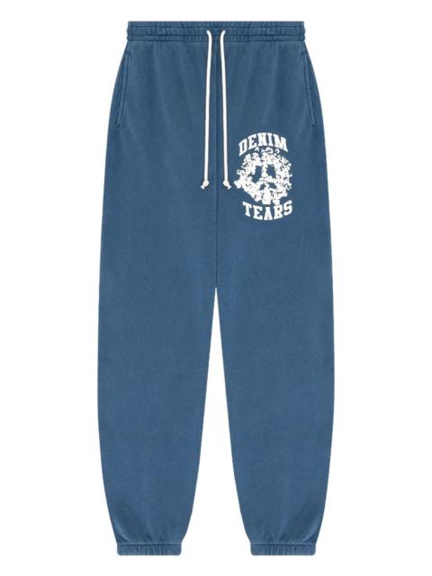 DENIM TEARS University logo-print track pants