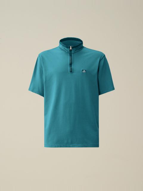 Tacting Piquet Zipped Polo Shirt