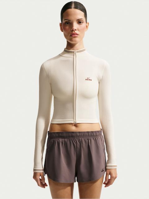 Nike NikeSKIMS Ribbed Seamless Women's Cropped Full-Zip Jacket