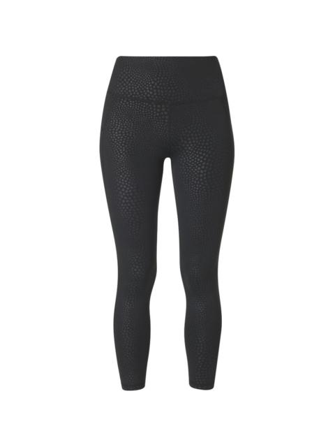 Sweaty Betty reptile-embossed leggings