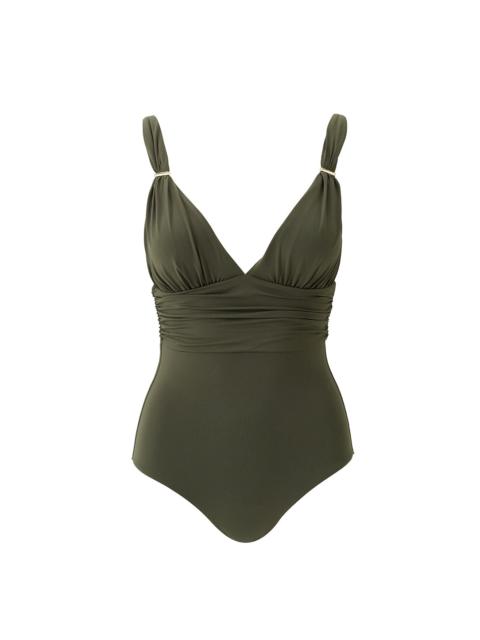 MELISSA ODABASH PANAREA OLIVE SWIMSUIT