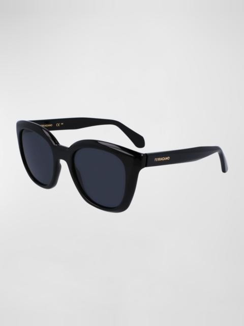 FERRAGAMO Logo Plastic Cat-Eye Sunglasses